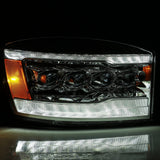 06-08 Dodge Ram NOVA-Series LED Projector Headlights Chrome