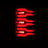 07-13 Chevy Silverado LUXX-Series LED Tail Lights Black-Red