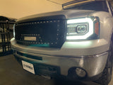 07-13 GMC Sierra LUXX-Series LED Projector Headlights Chrome