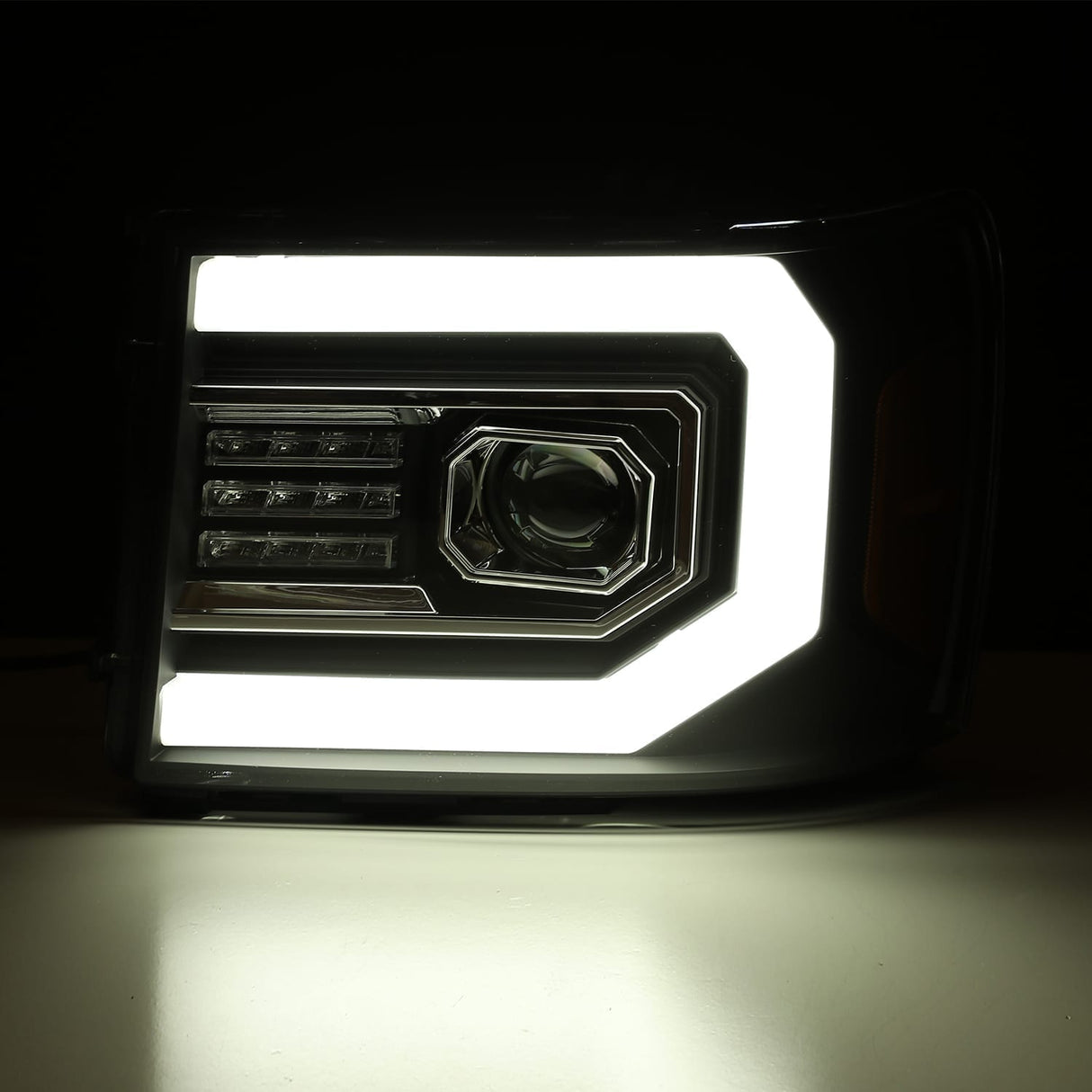 07-13 GMC Sierra LUXX-Series LED Projector Headlights Chrome
