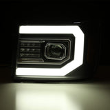 07-13 GMC Sierra LUXX-Series LED Projector Headlights Chrome