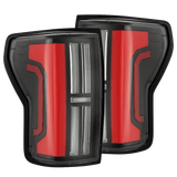 07-13 Toyota Tundra NOVA-Series Prismatic LED Tail Lights Black-Red