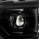Phares projecteurs à LED Alpha-Black pour Toyota Tundra 07-13 et Toyota Sequoia MK II 08-17 (série LUXX) (avec réglage de niveau)