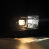 Phares projecteurs à LED noirs pour Toyota Tundra 07-13 et Toyota Sequoia MK II 08-17 (série LUXX) (avec réglage de niveau)