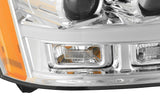 Phares projecteurs à LED chromés de la série LUXX pour Chevrolet Tahoe/Suburban/Avalanche 07-14