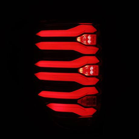 09-14 Ford F150 LUXX-Series LED Tail Lights Black-Red