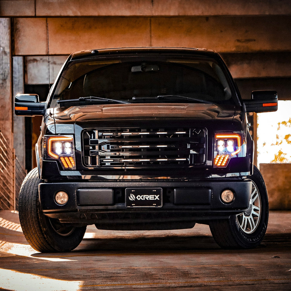 09-14 Ford F150 MKII NOVA-Series LED Projector Headlights Alpha-Black