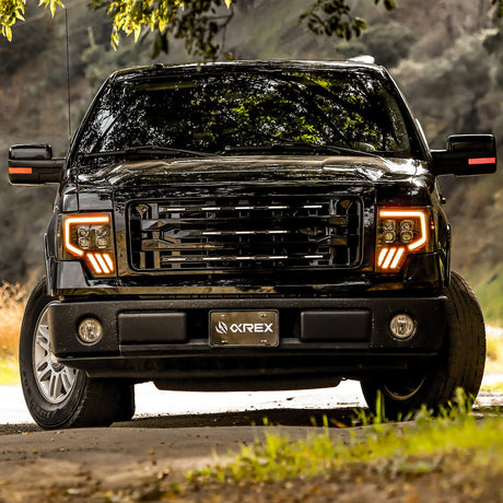 09-14 Ford F150 MKII NOVA-Series LED Projector Headlights Black