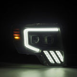 Phares halogènes projecteurs noirs pour Ford F150 MKII série PRO 09-14
