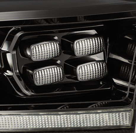 09-18 Ram Truck LUXX-Series (5th Gen 2500 Style) LED Projector Headlights Alpha-Black