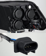 Phares halogènes projecteurs noirs pour camion Ram MK II série PRO 09-18
