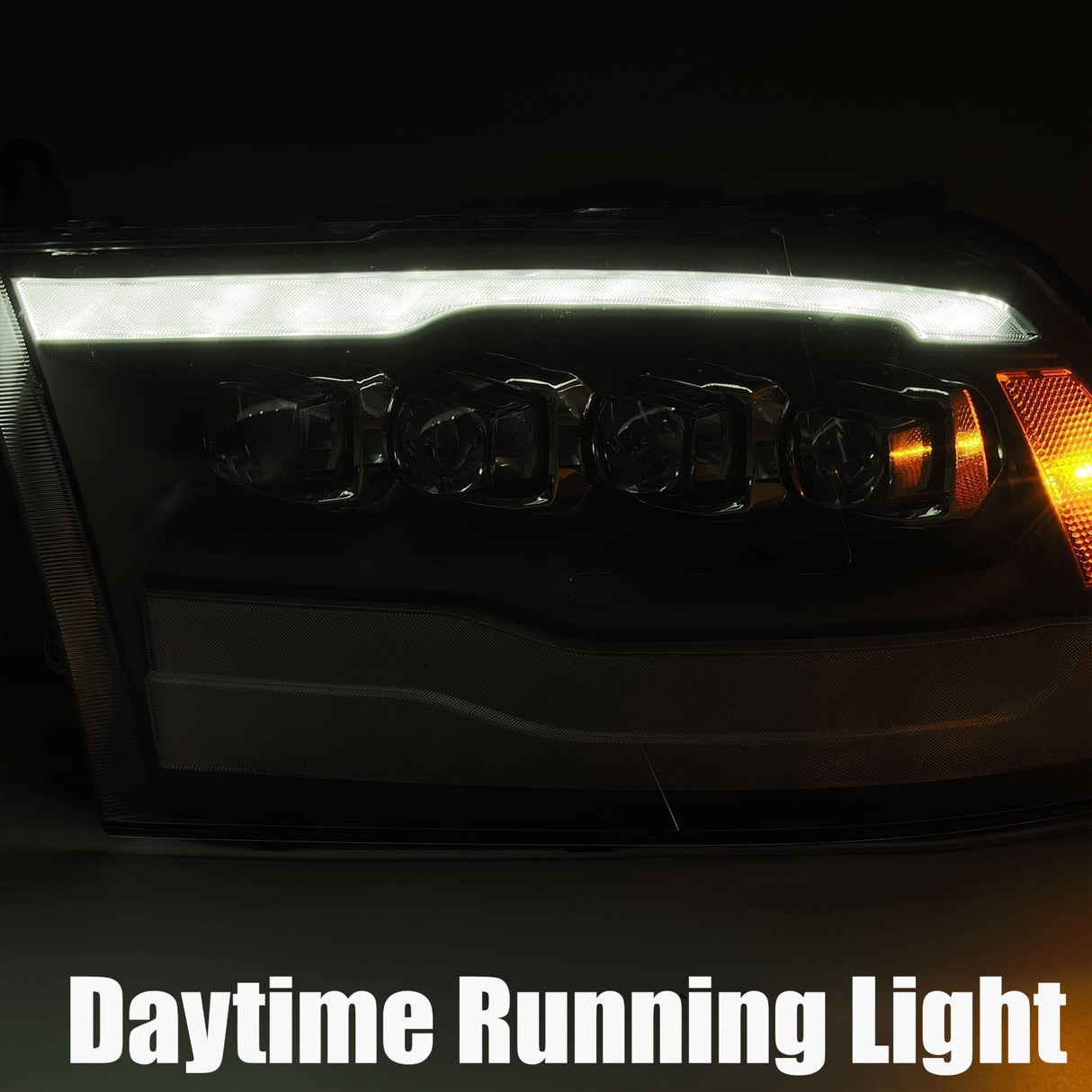 09-18 Ram Truck NOVA-Series LED Projector Headlights Chrome