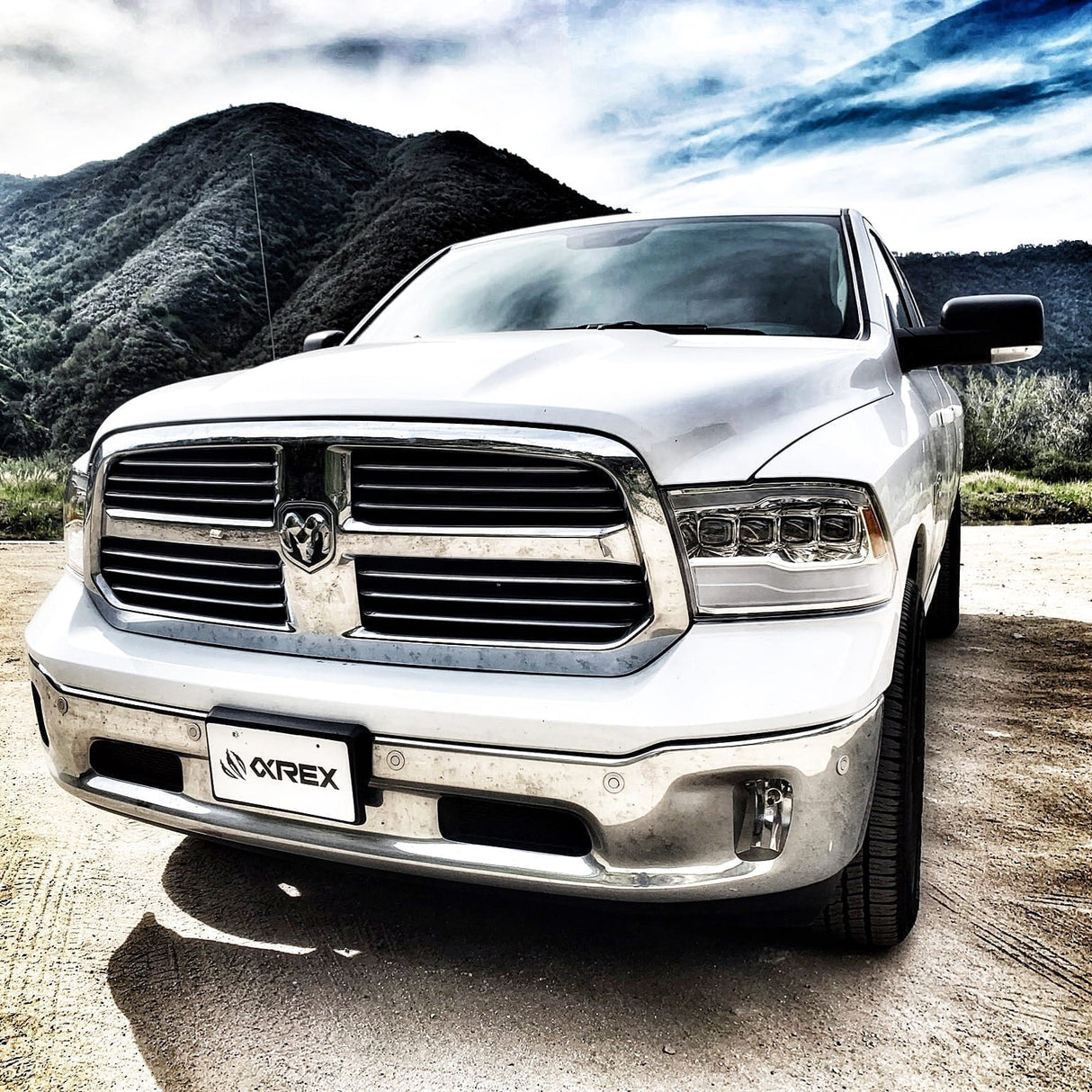 09-18 Ram Truck NOVA-Series LED Projector Headlights Chrome