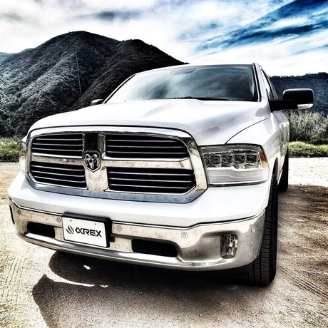 09-18 Ram Truck NOVA-Series LED Projector Headlights Chrome