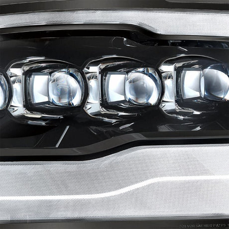 09-18 Ram Truck NOVA-Series LED Projector Headlights Jet Black