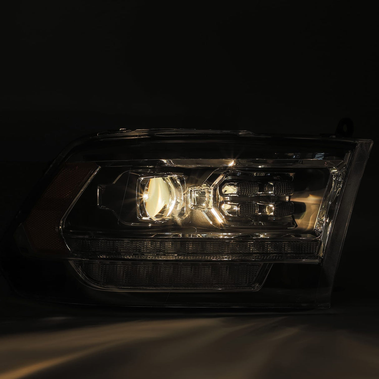 09-18 Ram Truck PRO-Series (5th Gen 2500 Style) Projector Headlights Alpha-Black
