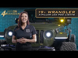 4Banger Led Ditch Light System: Wrangler JL (2018+)