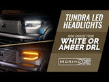 Phares à LED XB pour Toyota Tundra (07-13) (feux de jour ambrés)