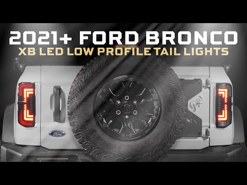 Feux arrière à LED à profil bas pour Ford Bronco (2021+) XB (fumés)