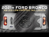 Feux arrière à LED à profil bas pour Ford Bronco (2021+) XB (fumés)