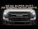 Phares à LED hybrides Ford Super Duty (20-22) XB