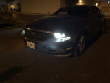 10-12 Ford Mustang LUXX-Series LED Projector Headlights Alpha-Black