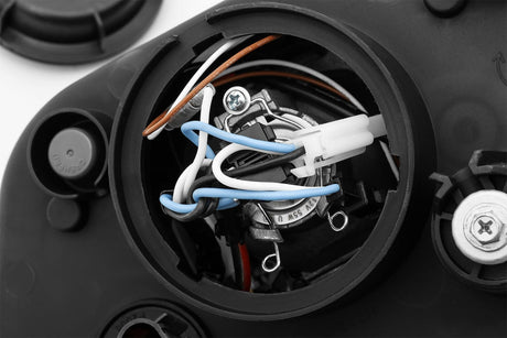 10-12 Ford Mustang LUXX-Series LED Projector Headlights Alpha-Black