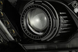 10-12 Ford Mustang LUXX-Series LED Projector Headlights Alpha-Black