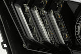 10-12 Ford Mustang LUXX-Series LED Projector Headlights Alpha-Black