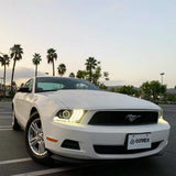 10-12 Ford Mustang LUXX-Series LED Projector Headlights Black