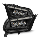 Phares projecteurs à LED noirs pour Ford Mustang MK II série NOVA 10-12