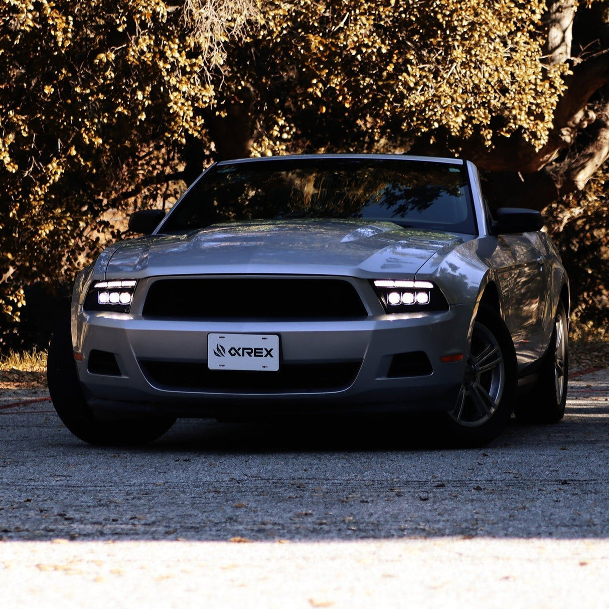 Phares projecteurs à LED noirs pour Ford Mustang MK II série NOVA 10-12