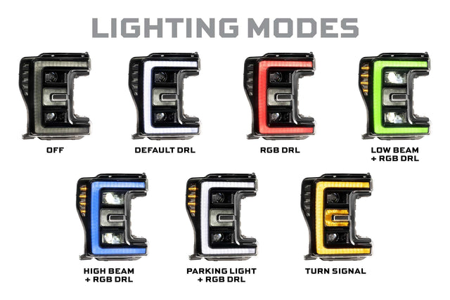 Ford Super Duty (17-19) XRGB LED Headlights
