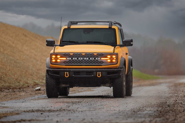 Phares à LED Ford Bronco (2021+) XB (feux de jour ambrés)