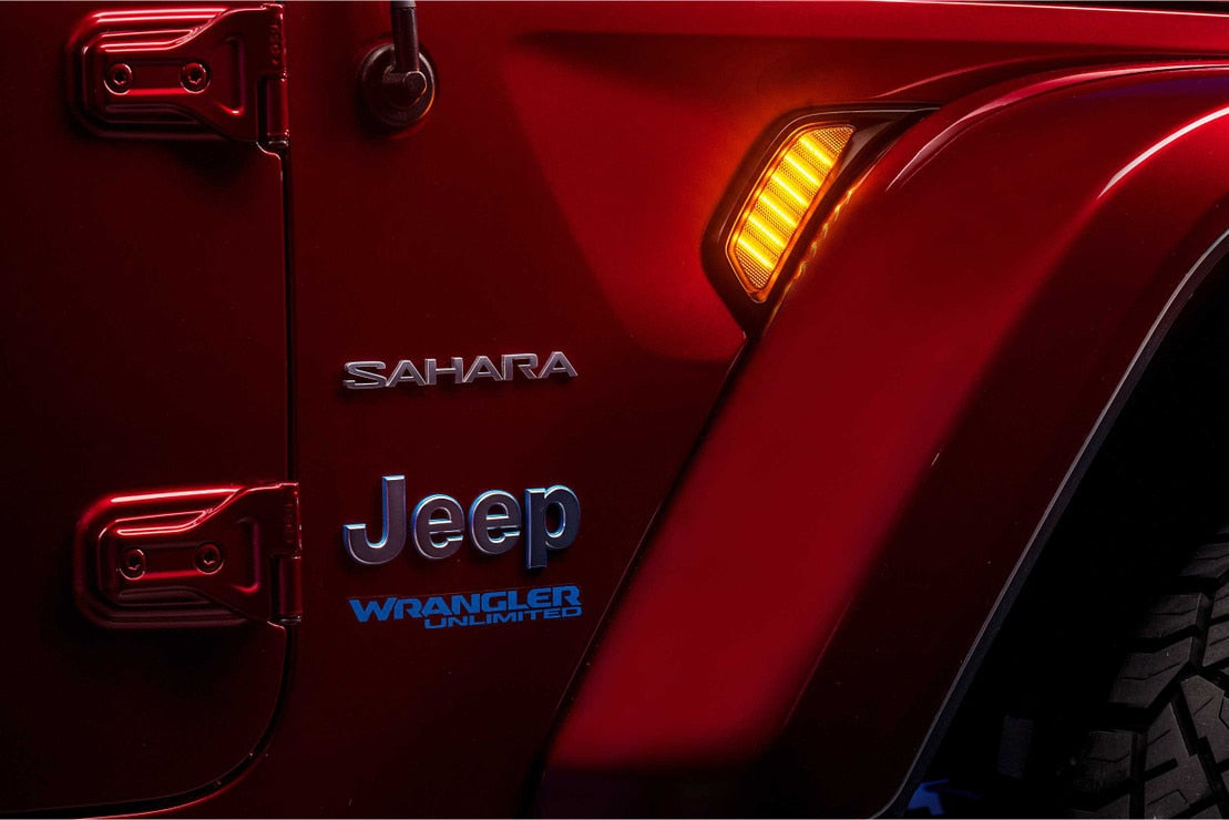 Feux de position latéraux à LED pour Jeep Wrangler JL/JT (2018+) XB
