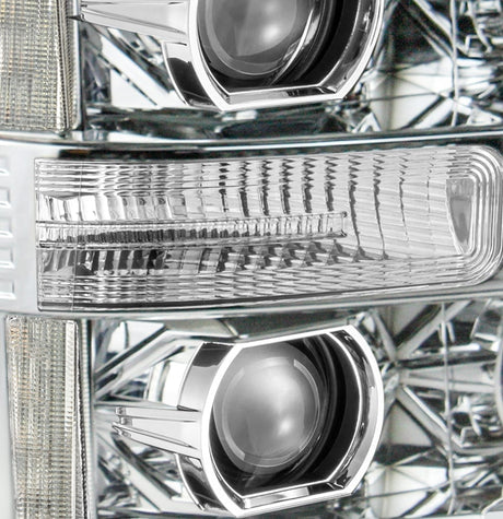 11-16 Ford Super Duty LUXX-Series LED Projector Headlights Chrome