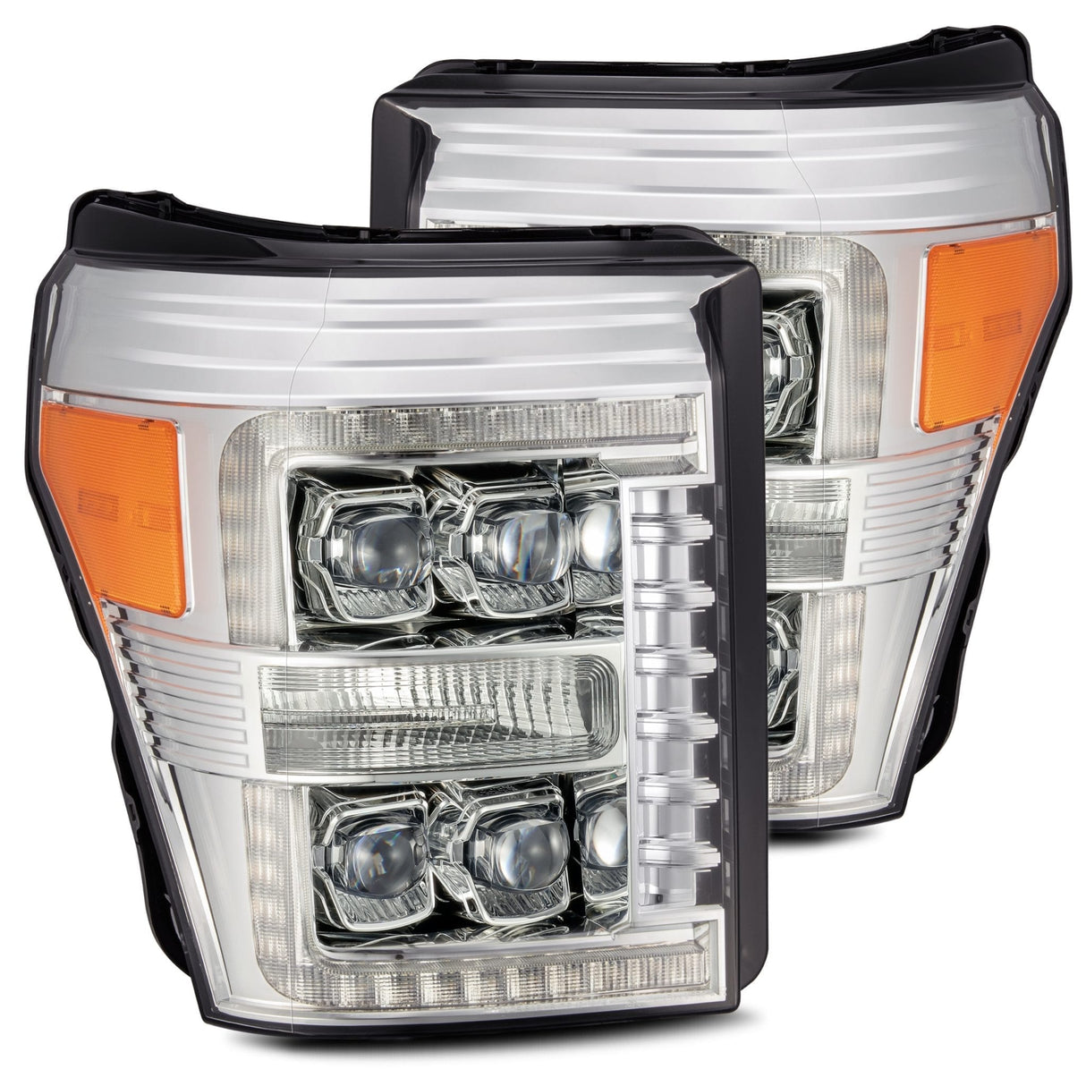 Phares projecteurs à LED chromés Ford Super Duty série NOVA 11-16