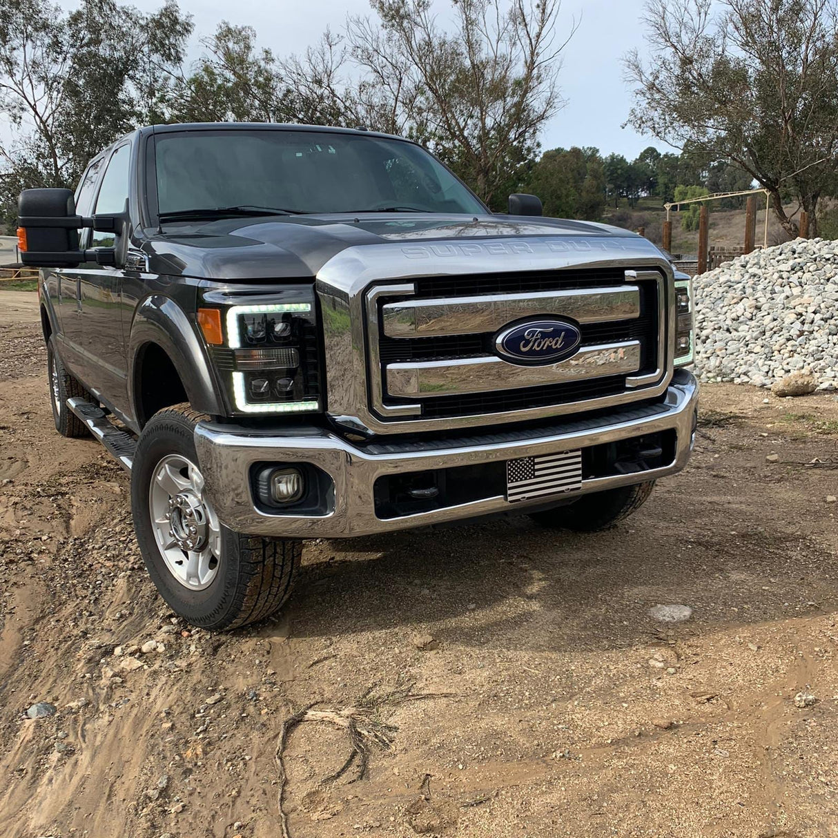 Phares projecteurs à LED chromés Ford Super Duty série NOVA 11-16