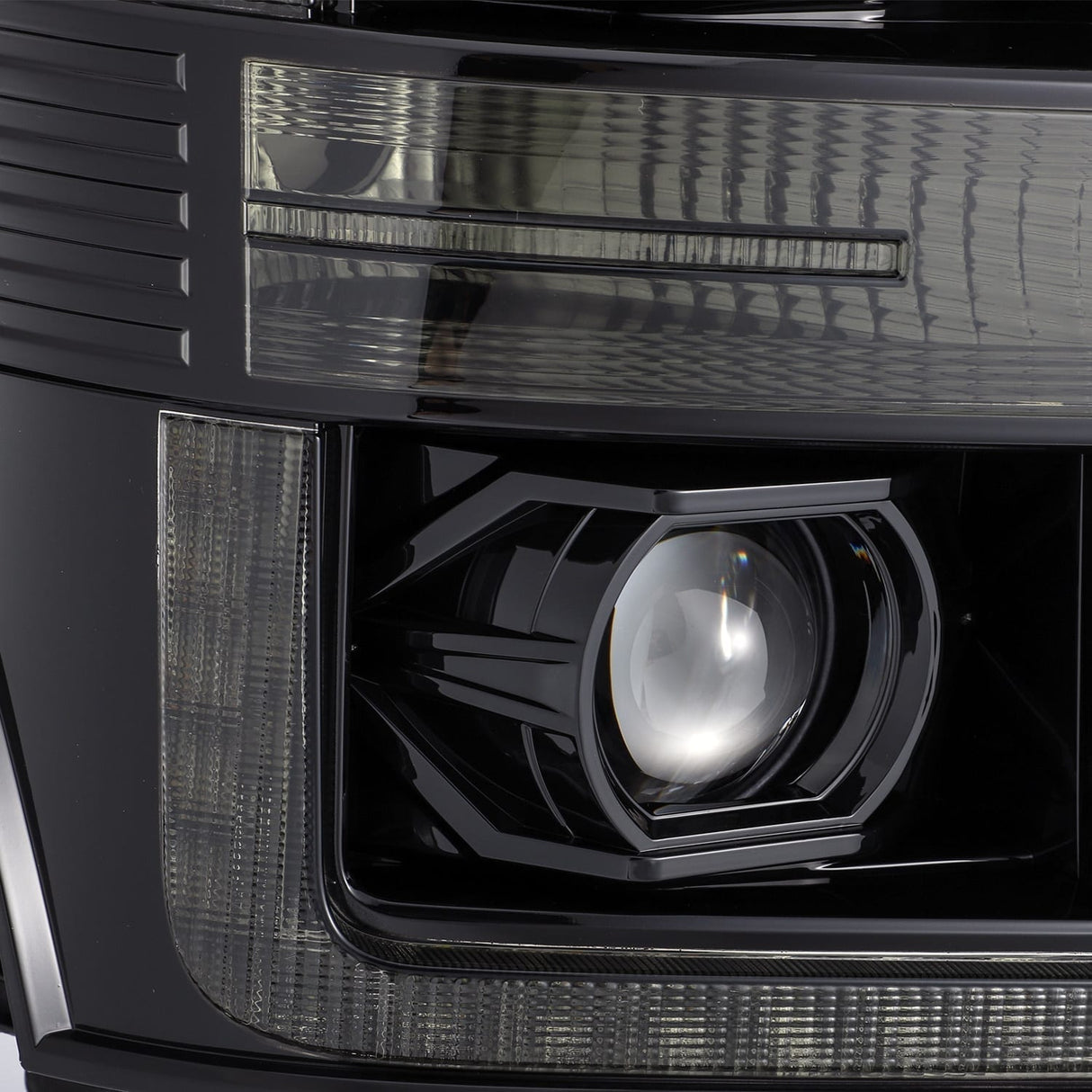 11-16 Ford Super Duty PRO-Series Halogen Projector Headlights Alpha-Black