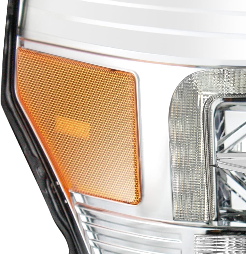 11-16 Ford Super Duty PRO-Series Halogen Projector Headlights Chrome