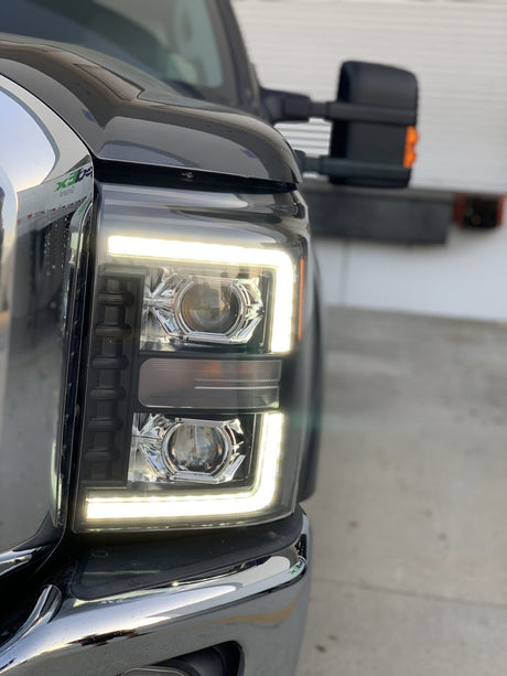 11-16 Ford Super Duty PRO-Series Halogen Projector Headlights Chrome