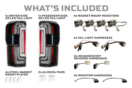 Ford Super Duty (2023+) XB Led Tail Lights (Smoked)