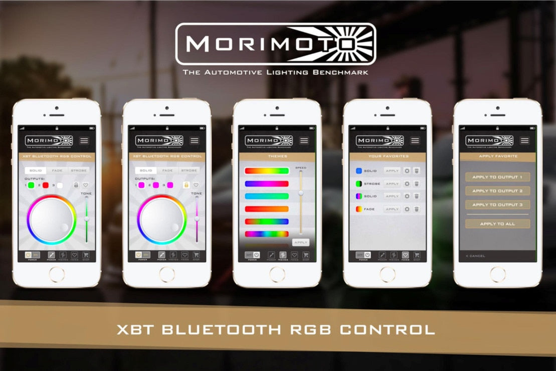 Kit d'éclairage Morimoto Rock : RVB à changement de couleur (4 pièces)