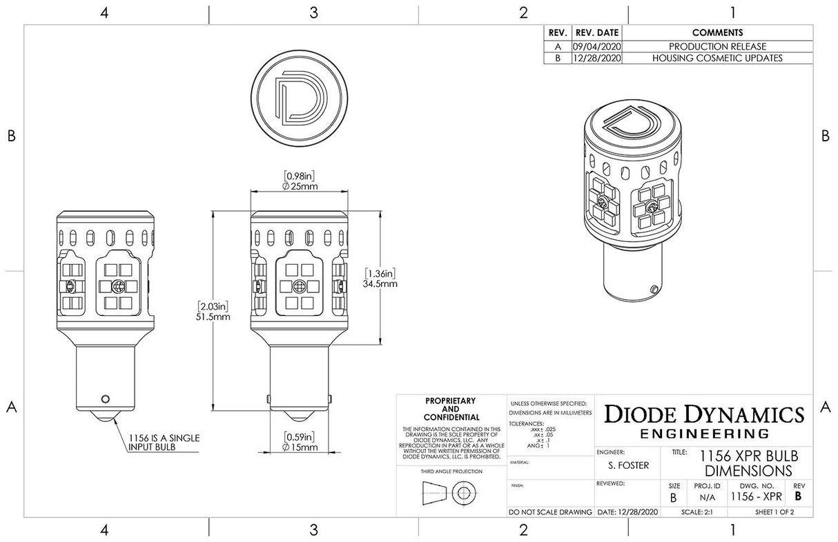 1156 XPR Backup LED Bulbs