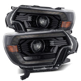 Phares projecteurs à LED Alpha-Black pour Toyota Tacoma série LUXX 12-15