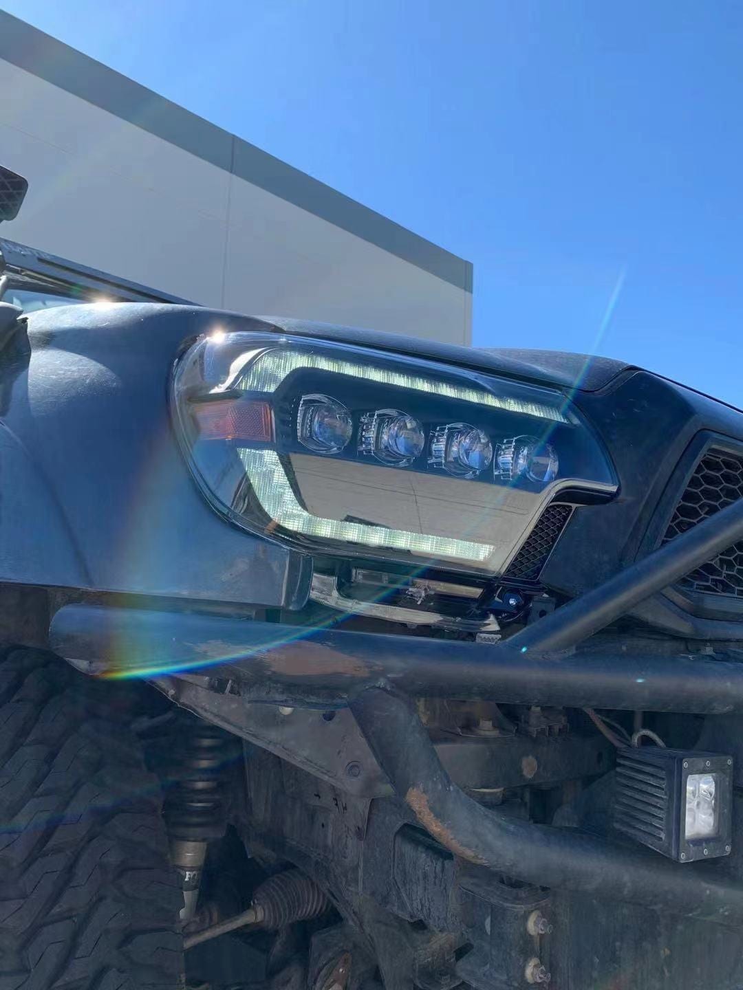 Phares projecteurs à LED Alpha-Black pour Toyota Tacoma série NOVA 12-15