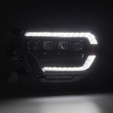 Phares projecteurs à LED Alpha-Black pour Toyota Tacoma série NOVA 12-15