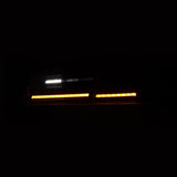 12-21 Tesla Model S LUXX-Series LED Tail Lights Alpha-Black (With Black Trunk Center Piece Replacement)