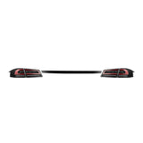 12-21 Tesla Model S LUXX-Series LED Tail Lights Black Red (With Black Trunk Center Piece Replacement)
