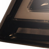 12-21 Tesla Model S LUXX-Series LED Tail Lights Black Smoke (With Black Trunk Center Piece Replacement)